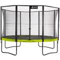 Trampoline de jardin 365 cm + filet de sécurité punchi Vert 360 - Vert - Kangui