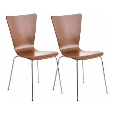 2er Set Besucherstuhl Aaron braun Image