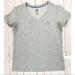 Adidas Tops | Adidas Womens Short Sleeve V Neck Athletic Top | Color: Gray | Size: M