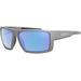 Leupold Switchback Mens Sunglasses Matte Grey Frame Square Blue Mirror Lens Polarized Regular-Wide 179629