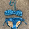 J. Crew Swim | Blue Striped Bathing Suit. | Color: Blue | Size: S/Xxs