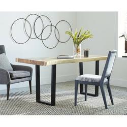 Phillips Collection Origins Freeform Desk Wood/Metal in Black/Brown | 30 H x 72 W x 28 D in | Wayfair TH60834