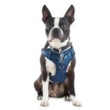 Navy Padded Step-In Dog Harness, Medium, Blue