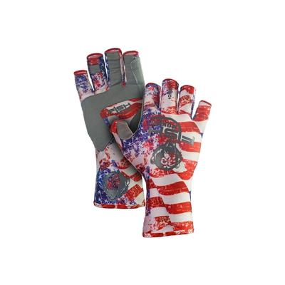 Fish Monkey Men's Guide Fingerless Gloves, Americana SKU - 780360