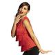 Boland 02026 - Charleston Top, Rot, für Damen, Shirt mit Fransen, 20er Jahre, Flapper, Kostüm, Verkleidung, Mottoparty