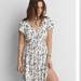 American Eagle Outfitters Dresses | Ae Floral Cutout Dress | Color: Green | Size: M