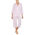 Ralph Lauren, Heritage Knits I819702 Cropped Capri Pyjamas, pink, M