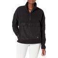 Alo Yoga Women's Blackcomb Pullover Fleece Jacket, Black, Medium