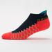 Balega Silver No Show Socks Socks Neon Coral/Ink