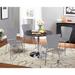 Latitude Run® Saladino Dining Set Wood/Plastic/Acrylic/Metal in Black/Brown | 29.1 H in | Wayfair LDER4744 42535682