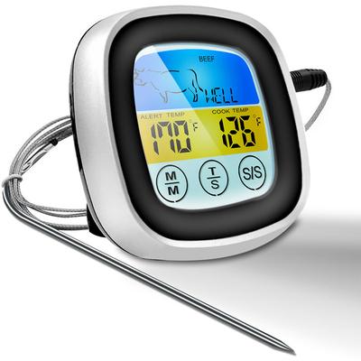 BBQ thermometer EN2022-1, Grey -...