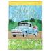 Dicksons Inc Truck 2-Sided Polyester Garden Flag in Blue/Green/Yellow | 18 H x 13 W in | Wayfair M011085