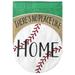 Dicksons Inc No Place Like Home 2-Sided Polyester 18 x 13 in. Garden Flag in Green | 18 H x 13 W in | Wayfair M010140