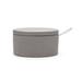 Fox Run Brands Brands Cement 3.75" Dual Chamber Salt Cellar, Divided Compartments Stoneware, Stainless Steel in Gray | 4.75 H x 5 W in | Wayfair