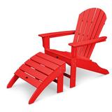 Trex Outdoor Yacht Club Shellback 2-Piece Adirondack Seating Set in Red | 38.5 H x 33.75 W x 31.25 D in | Wayfair TXS117-1-SR