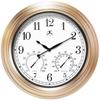 Infinity Instruments 13.75" Wall Clock Plastic/Metal in Brown | 18.5 H x 18.5 W x 2.25 D in | Wayfair 14535CP-1679