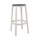 TOOU Cadrea Counter & Bar Stool w/ Padded Seat Plastic/Acrylic/Upholstered/Leather in Black/Brown | 30 H x 17 W x 17 D in | Wayfair TO-1722B-1776LB