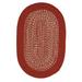 Red/White 48 x 0.5 in Area Rug - Red Barrel Studio® Nuray Braided Red Area Rug Polypropylene | 48 W x 0.5 D in | Wayfair
