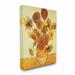 Stupell Industries Van Gogh Sunflowers Classic' by Vincent Van Gogh - Unframed Painting Print on Canvas in Orange | 20 H x 16 W x 1.5 D in | Wayfair