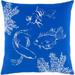 Rosecliff Heights Carnsampson Sea Life Cotton 18" Throw Pillow Cover Cotton | 18 H x 18 W x 0.25 D in | Wayfair EF3541F864004DD3AE6487128E2F28B2