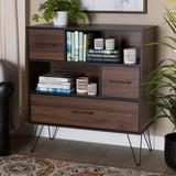 Union Rustic Garlyn Wood Standard Bookcase Wood in Brown | 38.98 H x 35.43 W x 15.55 D in | Wayfair 6443D79CBBCE4982AA53678176425400