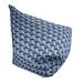 East Urban Home Classic Skyscrapers Bean Bag Cover Polyester/Fade Resistant/Scratch/Tear Resistant in Blue | 27 H x 30 W x 25 D in | Wayfair