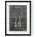 Steelside™ 'Barware Blueprint II' by Paul Cezanne - Picture Frame Painting Print, Glass in Brown | 38 H x 28 W in | Wayfair