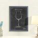 Steelside™ 'Barware Blueprint IV' by Paul Cezanne - Picture Frame Painting Print Metal in Black/White | 44 H x 32 W in | Wayfair