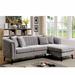 Brown/Gray Sectional - Wildon Home® Oetjen 99" Wide Chenille Right Hand Facing Sofa & Chaise Chenille | 34.63 H x 99 W x 59.88 D in | Wayfair