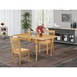 Ophelia & Co. Colrain Drop Leaf Solid Wood Dining Set Wood in Brown | Wayfair 07591EB9D6EF42659A5EE5ACB70AB29E