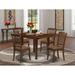 Winston Porter Chaddsford Drop Leaf Solid Wood Dining Set Wood/Upholstered in Brown/Red | Wayfair CF9297D077B64F4DABCFF08B3B31E745