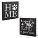 Latitude Run® 2 Piece Pet Wall Décor Set in Black/White | 1.65 H x 11.81 W x 11.81 D in | Wayfair 92A588AE0BA24D1883643A1BD0FB2D84