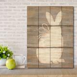 The Holiday Aisle® Easter Bunny Pallet Wood in Brown | 20 H x 16 W x 0.75 D in | Wayfair 1DDE334C9B5E4F34857379C94CDEF705