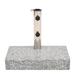 Arlmont & Co. Parasol Base Granite Rectangular 55.1 lb in Gray | 15.2 H x 17.7 W x 9.8 D in | Wayfair 65AB949A62B14523A0FA76A9146A59BB