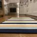 Blue/Navy 42 x 0.5 in Area Rug - Breakwater Bay Wilkesboro Striped Braided Light Navy/Light Blue/Beige/White Indoor/Outdoor Area Rug | Wayfair