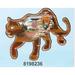 The Holiday Aisle® Tidaholm Puma Hanging Figurine Ornament Wood in Brown | 5.5 H x 5 W x 0.25 D in | Wayfair 452CE48ADC05466FAB39205BFCCF401C