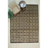 Black/White 9 x 0.5 in Area Rug - Canora Grey Pavel Geometric Hand Knotted 9' x 12' Wool Black/Ivory Area Rug Wool | 9 W x 0.5 D in | Wayfair