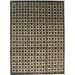Black/White 9 x 0.5 in Area Rug - Canora Grey Pavel Geometric Hand Knotted 9' x 12' Wool Black/Ivory Area Rug Wool | 9 W x 0.5 D in | Wayfair