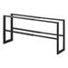 Yamazaki Home 2 Shelves Adjustable Shoe Rack, Large, Double, Steel, Holds 6 to 12 shoes, Expandable Metal in Black | Wayfair 3191