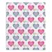 The Holiday Aisle® Libba Hearts in Row Throw Polyester | 51 W in | Wayfair 300E27F03810448EB073A0826B328461