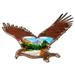 The Holiday Aisle® Tidaholm Eagle Hanging Figurine Ornament Wood in Brown | 5.5 H x 5 W x 0.25 D in | Wayfair 236F263A279243EBA2D7D7CD9098C028