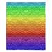 Hokku Designs Ariamarie Rainbow Hearts Throw Polyester | 51 W in | Wayfair 1D73BB549CF34BD7BB15315F4445C595