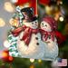 The Holiday Aisle® Tidaholm Snow Much in Love Hanging Figurine Ornament Wood in Brown | 5.5 H x 5 W x 0.25 D in | Wayfair