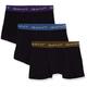 GANT Men's Pack of 3 Boxer Shorts Seasonal Stretch, Black (BLACK 5), Small