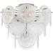 Visual Comfort Signature Collection Aerin Loire 13 Inch 4 Light Semi Flush Mount - ARN 4450PN-WSG