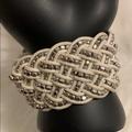 American Eagle Outfitters Jewelry | Beautiful Bracelet In White And Silver Tones. | Color: Silver/White | Size: 7 In