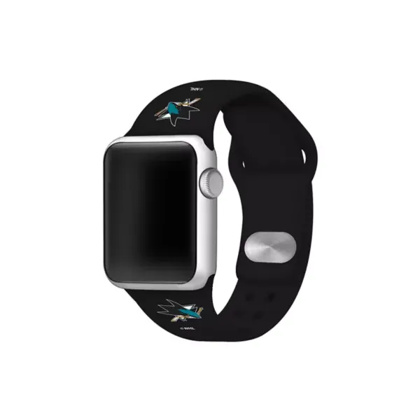 game-time®-nhl-san-jose-sharks-38-millimeter-silicone-apple-watch-band,-black,-38-mm/