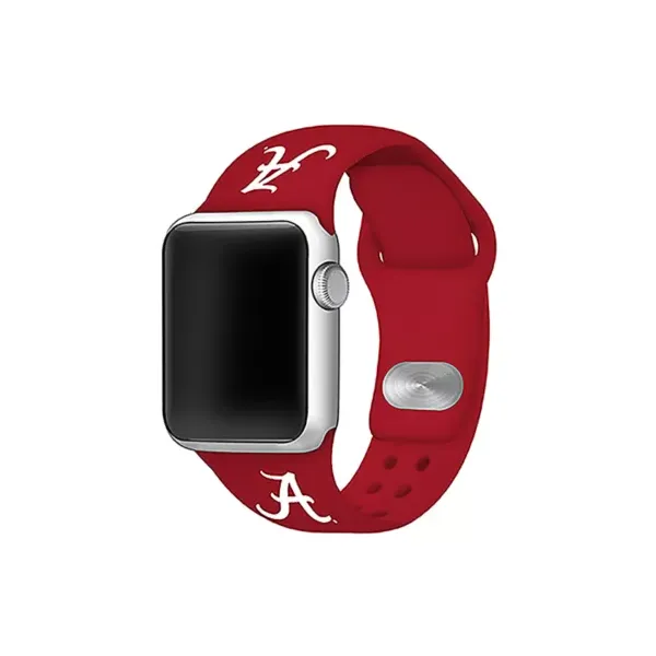 affinity-bands-ncaa-alabama-crimson-tide-silicone-apple-watch-band-38-millimeter,-red,-38-mm/