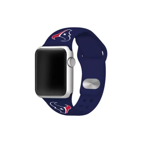 game-time®-nfl-houston-texans-42-millimeter-silicone-apple-watch-band,-navy-blue/