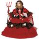 Hello 10125 - Prinzessin Teufel Kostüm Karneval Atelier, 6-8 Jahre, rot